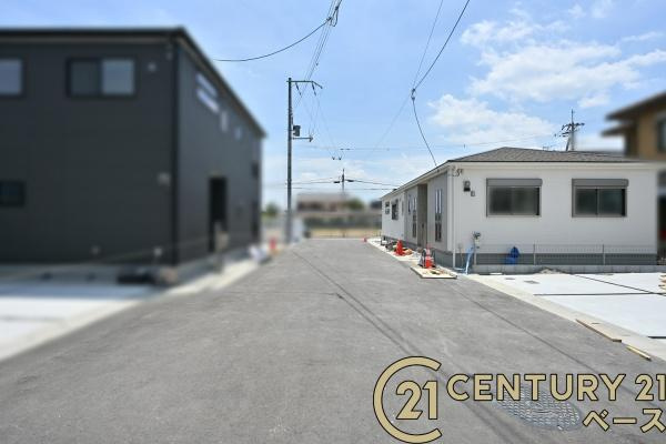 リーブルガーデン西坊城 １号棟 ／新築一戸建の前面道路含む現地写真|■現地撮影写真■閑静な住宅地で穏やかな暮らしをスタート！