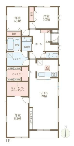 リーブルガーデン西坊城 １号棟 ／新築一戸建の間取り