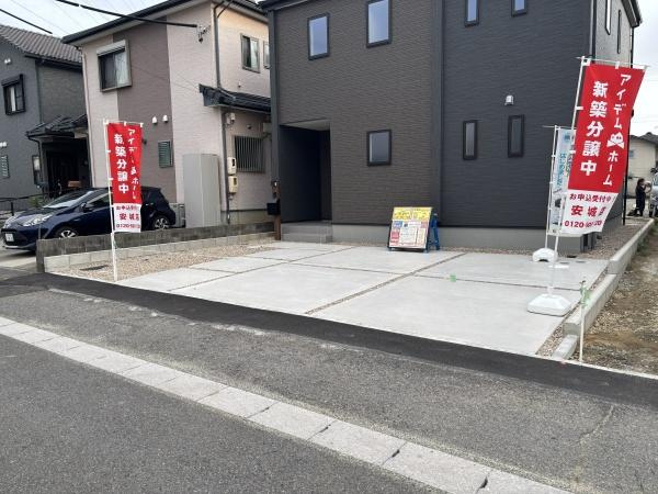 碧南市笹山町　全6棟・1号棟の駐車場|広々２台駐車できます！