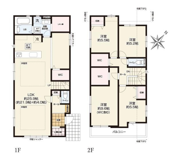 横浜市保土ケ谷区上星川２丁目の新築一戸建の間取り