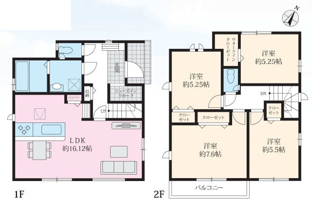 【和田町駅徒歩10分】利便性と落ち着きが共存する住まい|仲介手数料無料の間取り|家族の暮らしやすさを考えた4LDK。LDKと水回りが近く家事動線良好。WICやSIC、パントリーなど収納も充実し、快適な住空間を実現。