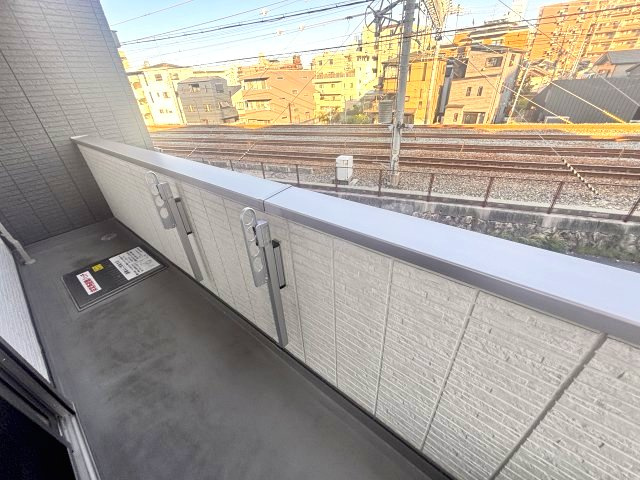 ラポール岡本のバルコニー
