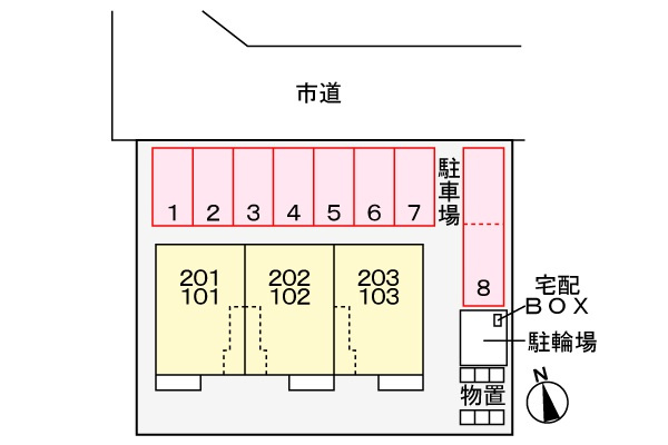 【新築】パーシモンの区画図