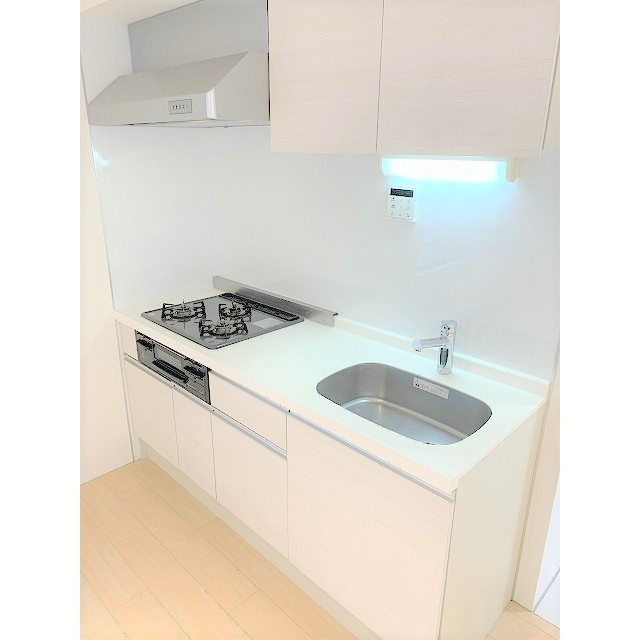 ルクレ大森のキッチン|2口ガスシステムキッチン