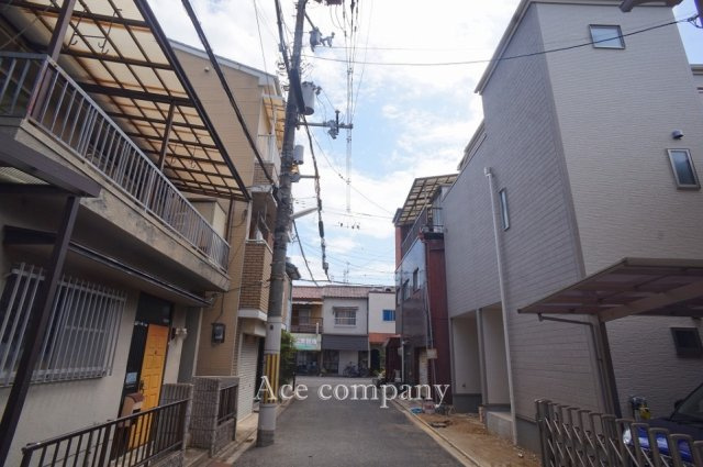 【前面道路含む現地写真】 | 東大阪市新池島町3丁目 | 【前面道路：幅員4ｍ】