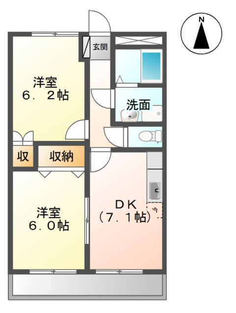 グリーンリバーの間取り