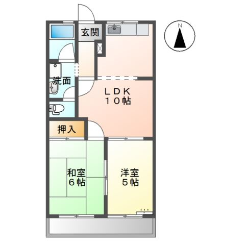 元町ハウスやかたの間取り
