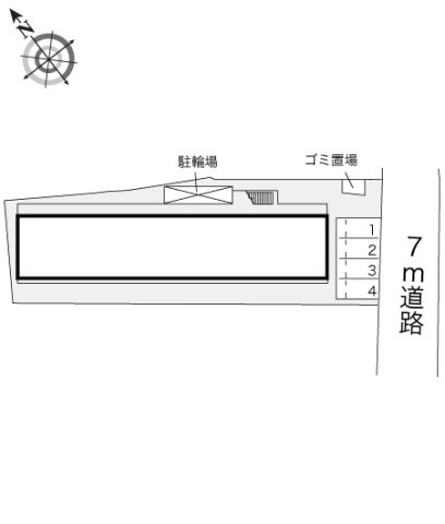 レオパレスＭ’ｓ加古川の駐車場