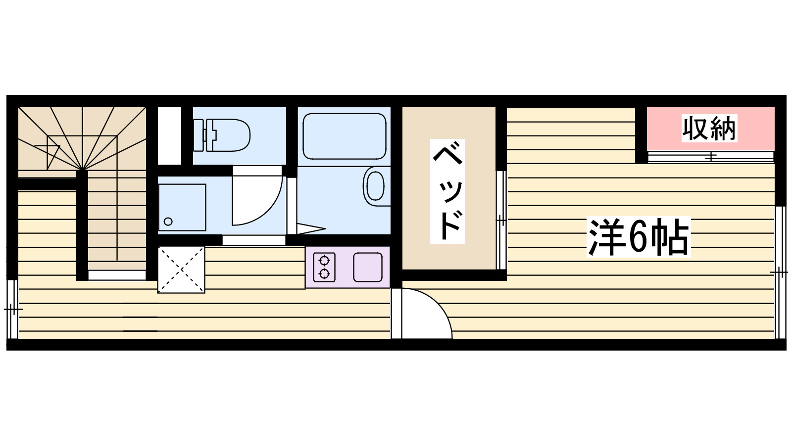 レオパレスあわのの間取り
