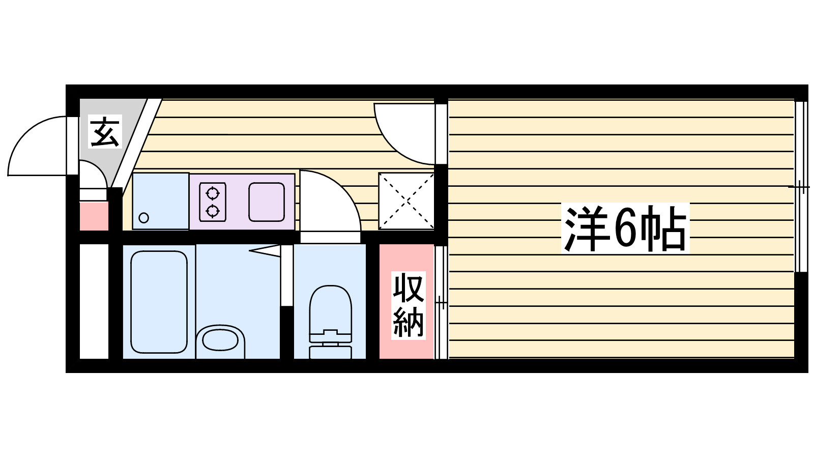 レオパレスフレンズⅡの間取り