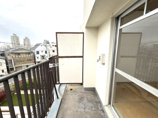 甲南灘コーポラスのバルコニー