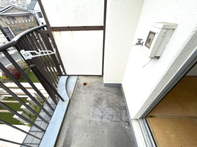 甲南灘コーポラスのバルコニー