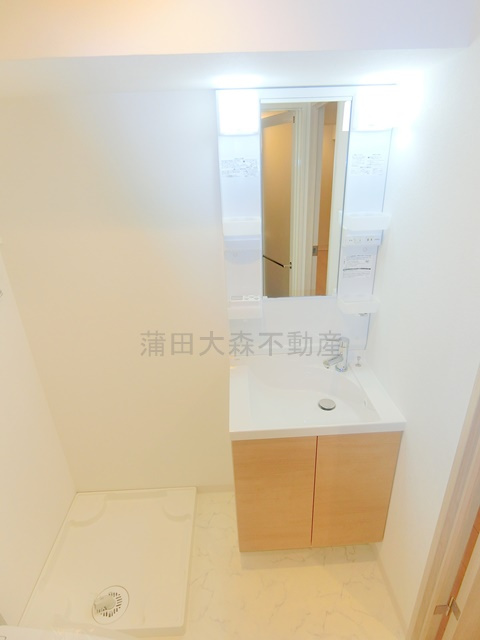 プレール・ドゥーク池上Ⅱの洗面所|洗面脱衣所　独立洗面台　洗濯機置き場