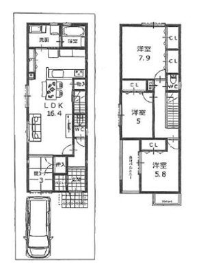 【参考プラン】 | 高槻市上本町　売土地