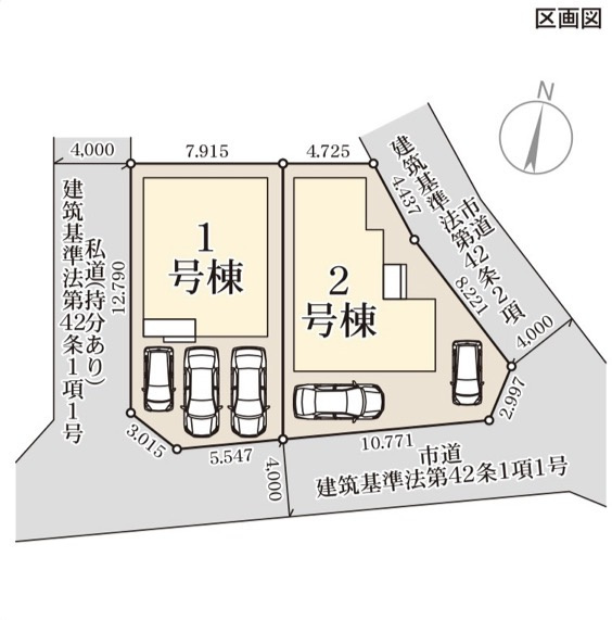 リーブルガーデン南区御幸笛田第六の区画図