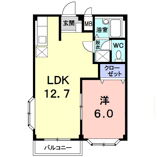 【間取り】 | ペアハイツ三鷹Ｂ