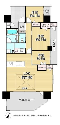 【間取り】 | アーティックス下曽根駅コートガレリア（B-17）