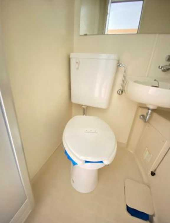 ユーコート上馬　駅近　オートロック　高層階　眺望良好のトイレ