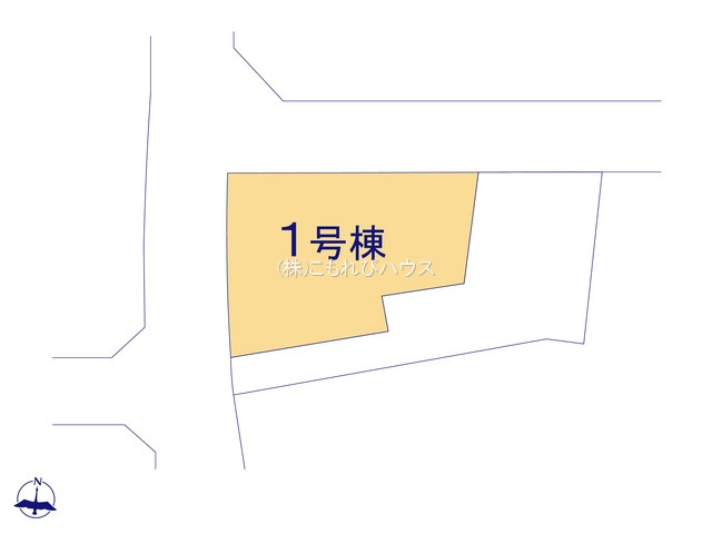 上尾市瓦葺　新築一戸建て　ブルーミングガーデン　01の区画図|1号棟