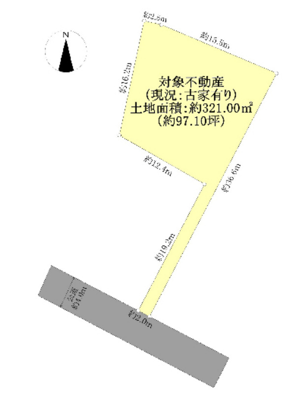 泉区上飯田町 土地 2680万円の区画図