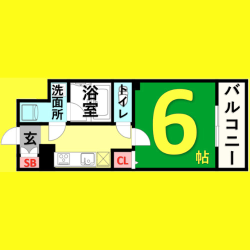 パークステージ名駅西　名古屋市賃貸　仲介手数料無料の間取り