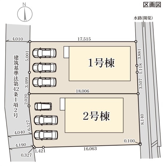 リーブルガーデン熊本市南区田井島の区画図