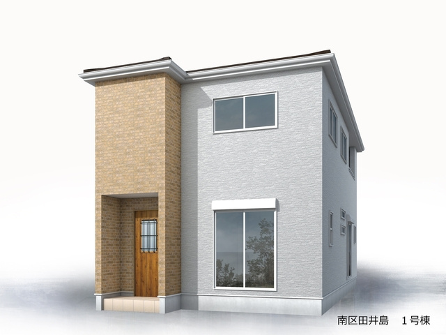 リーブルガーデン熊本市南区田井島の外観パース