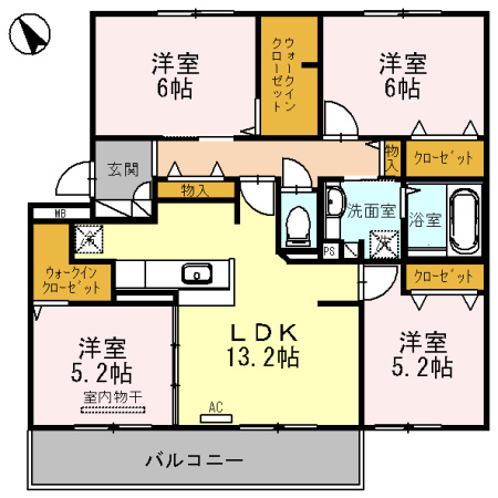 エディーハウスⅡの間取り