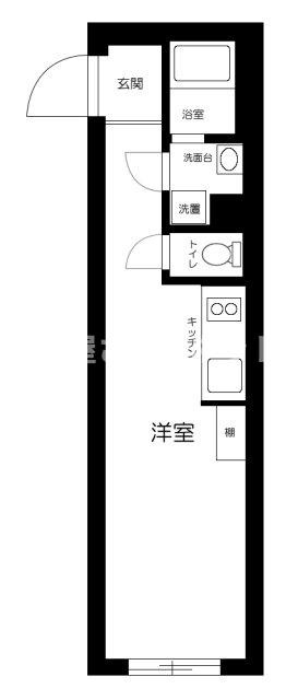 Ｌｉｖｅ　Ｆｌａｔ蔵前【おとり物件なし】#学生・社会人にオススメ！初期費用分割払いOK！の間取り