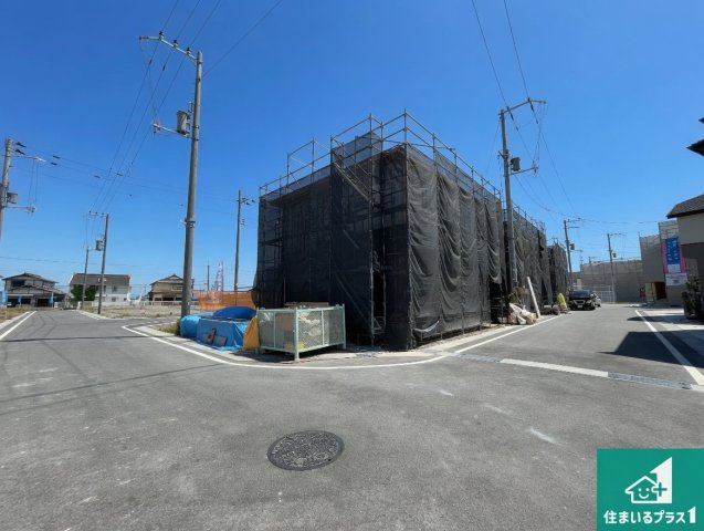 ★現地見学可能！★大津市雄琴　第2期　新築一戸建ての外観|現在の進捗状況です！順調に作業進行中、完成が待ち遠しいです！詳細の間取り等、お気軽にお問い合わせください！