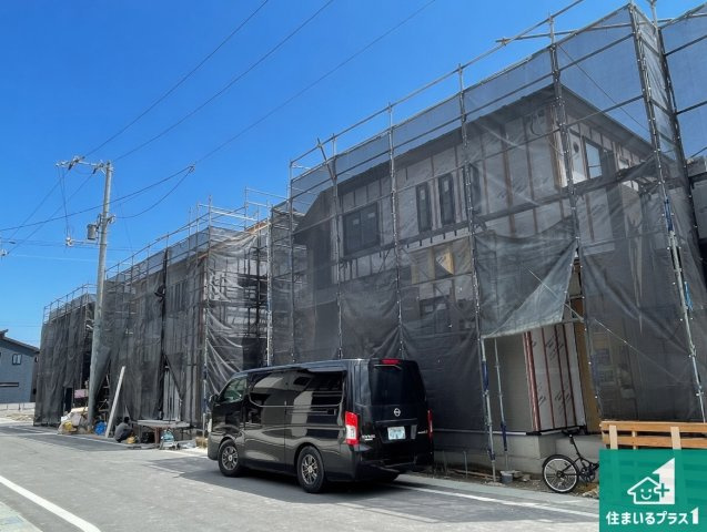 ★19(土)～23(祝)現地見学可能！★大津市雄琴　第2期　全14邸の外観|現在の進捗状況です！順調に作業進行中、完成が待ち遠しいです！詳細の間取り等、お気軽にお問い合わせください！