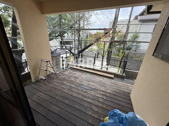 浅香邸 東側のバルコニー
