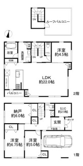 【間取り】 | 東灘区住吉宮町一丁目　新築戸建て