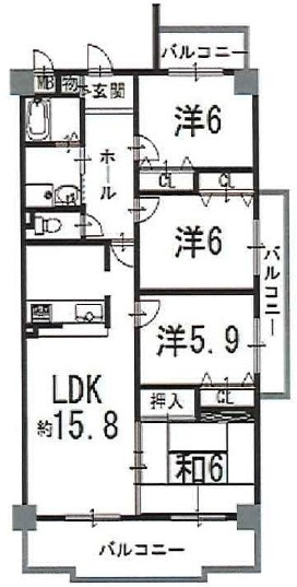 グローバル草津壱番館　5F