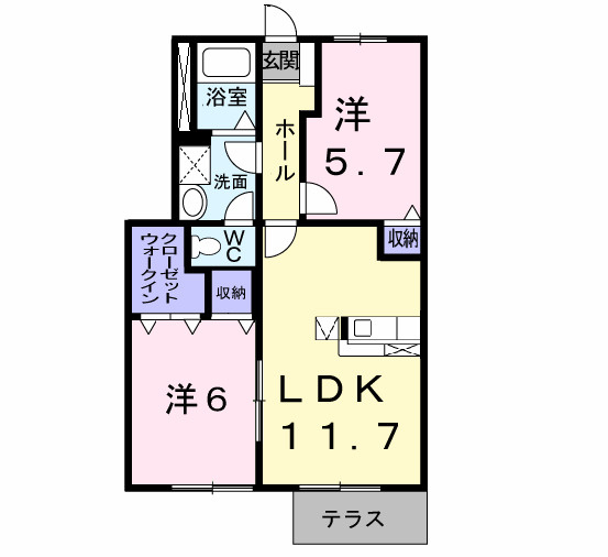 【間取り】 | エスポワールハイム　Ｄ