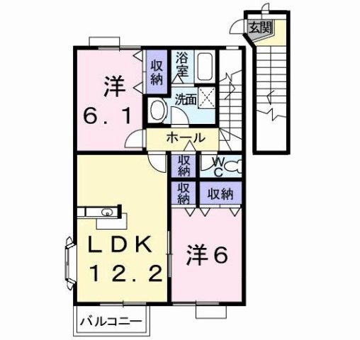 【間取り】 | エスポワールハイム　Ｄ