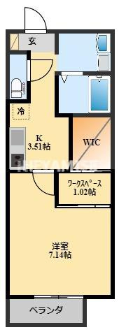 D-roomⅠ　Ａ棟の間取り