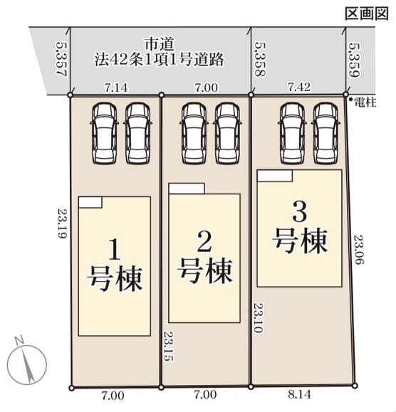 リーブルガーデン熊本市西区横手第二の区画図