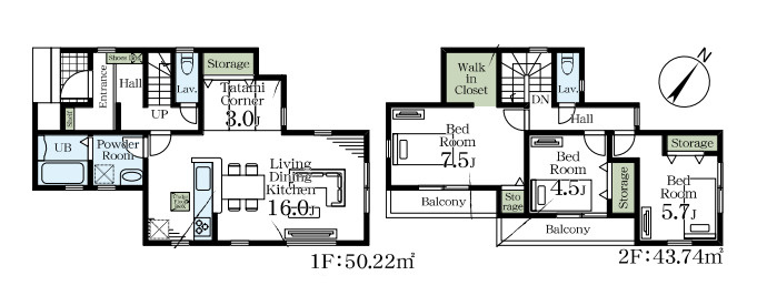 上尾市瓦葺　新築一戸建て　リーブルガーデン　01