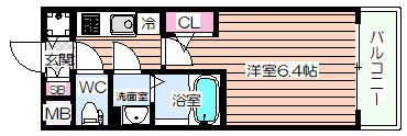 【間取り】 | エスリードレジデンスグラン大阪福島ノース