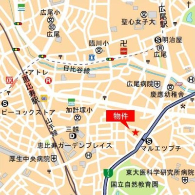 【地図】 | 朝日マンション白金通り