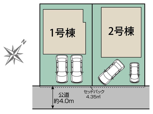 【区画図】 | 平塚市達上ケ丘　全２棟　新築住宅