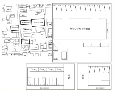 【区画図】 | グランドハイツ中郷