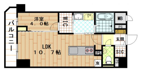 プレミアム菱屋西の間取り