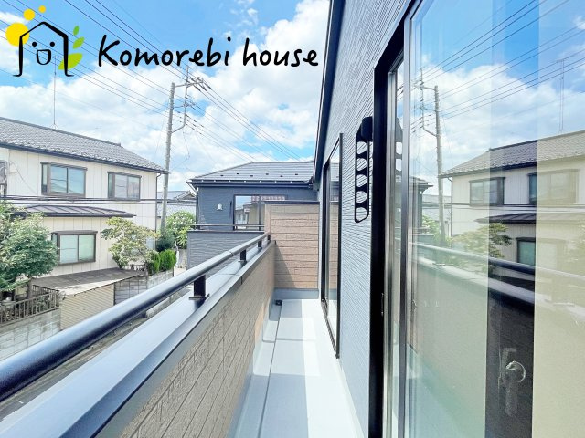 上尾市瓦葺　新築一戸建て　リーブルガーデン　02のバルコニー|26.8.6　撮影済み