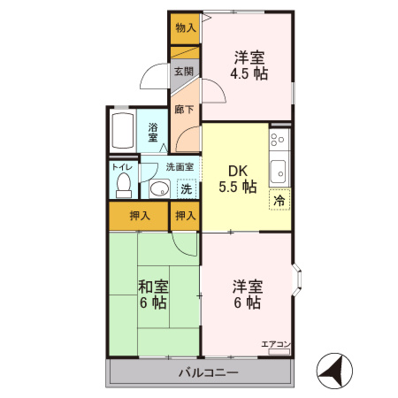 【間取り】 | セジュール静　Ⅰ