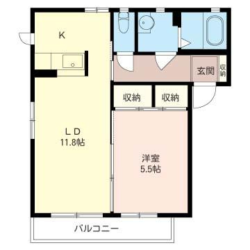 アムールＢの間取り