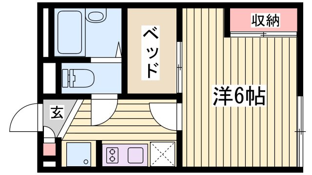 レオパレスＭｅｌｏｄｙ　Ⅰの間取り