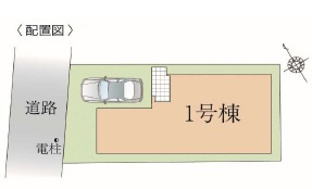 千葉市稲毛区天台５丁目６期の区画図