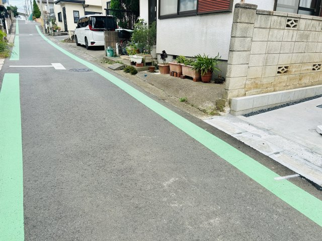 千葉市稲毛区天台５丁目６期の前面道路含む現地写真